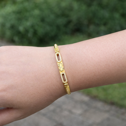 SwarnaVaibhav Gold Plated Adjustable Bracelet