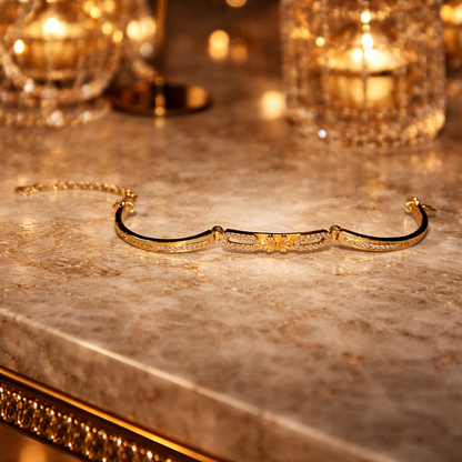 SwarnaVaibhav Gold Plated Adjustable Bracelet