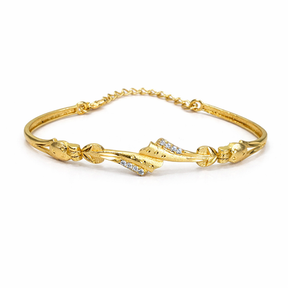 KanakLeher Gold Plated Adjustable Bracelet