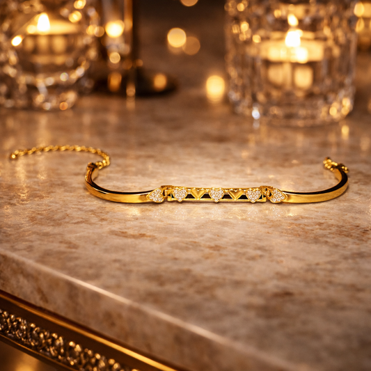 SuvarnaRidhi Gold Plated Adjustable Bracelet