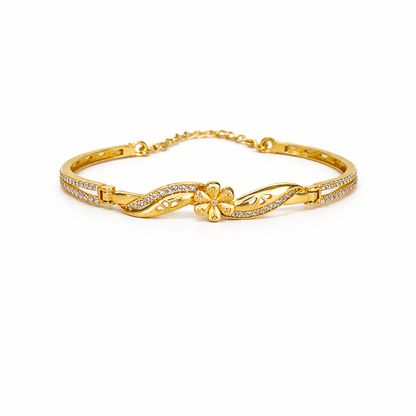 PushpKanak Gold Plated Adjustable Bracelet