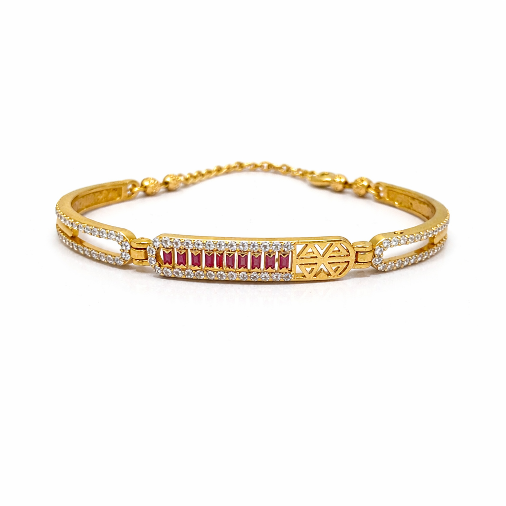 RatnaKanika Gold Plated Adjustable Bracelet