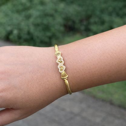 Hiranyangi Gold Plated Adjustable Bracelet
