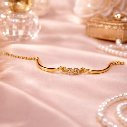 Hiranyangi Gold Plated Adjustable Bracelet