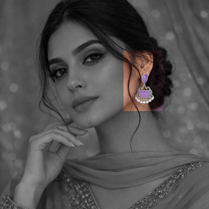 Elegant Oxidized Pearl Drop Statement Earrings