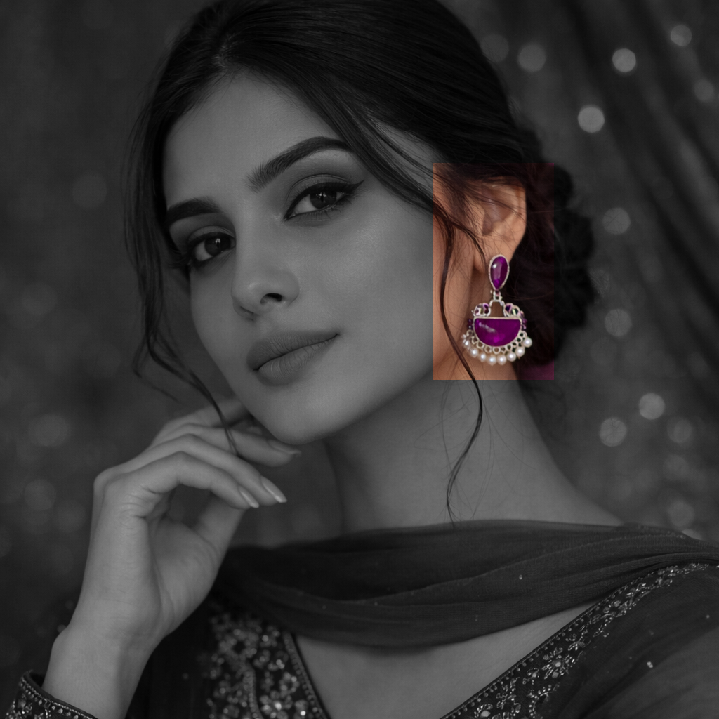 Elegant Oxidized Pearl Drop Statement Earrings