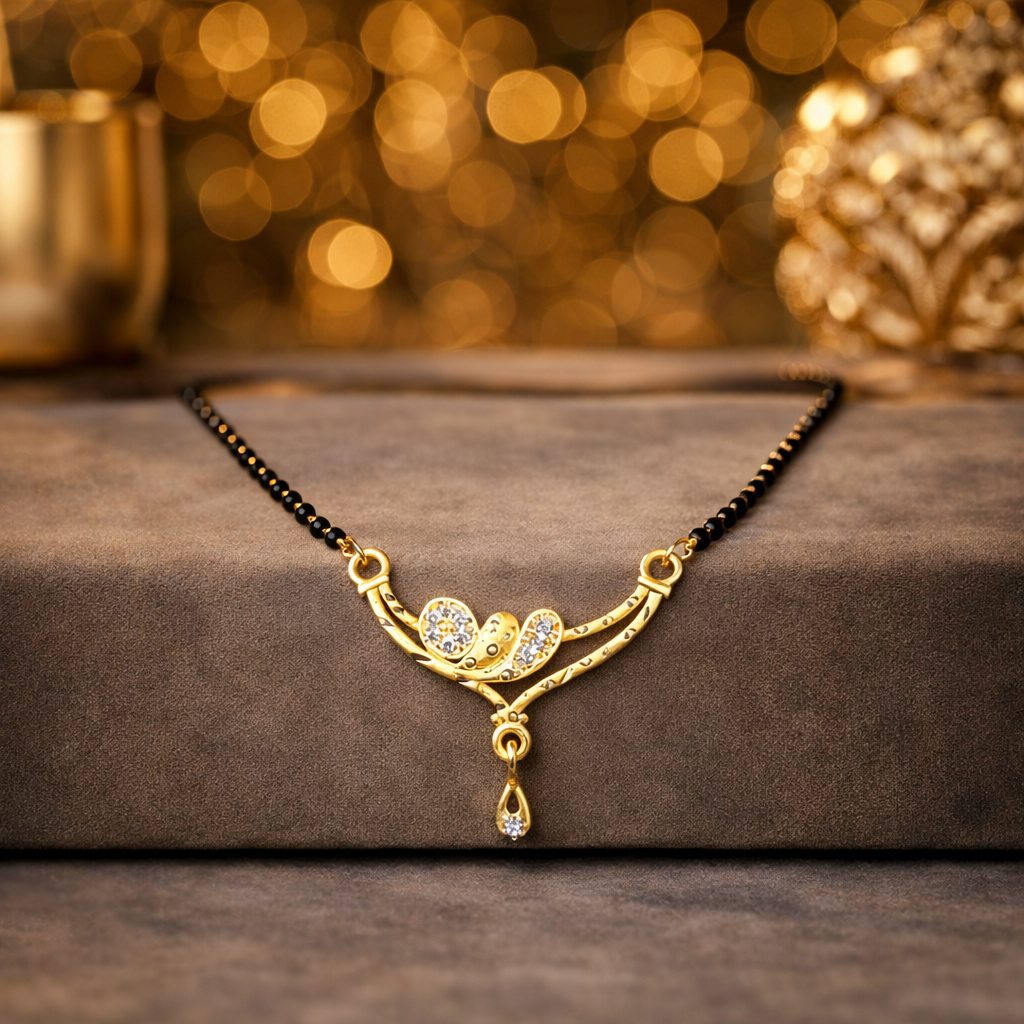 Aarvisha Gold Plated Mangalsutra