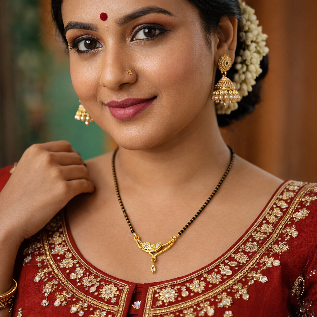 Aarvisha Gold Plated Mangalsutra