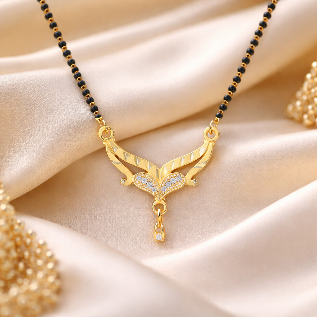 Rishmita Gold Plated Mangalsutra