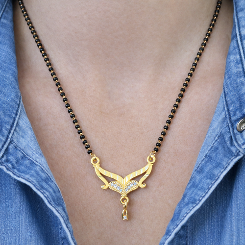 Rishmita Gold Plated Mangalsutra