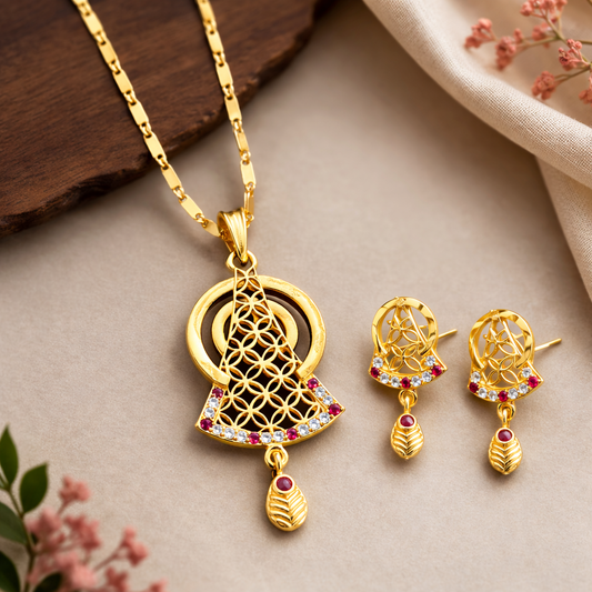KanakPrerna Gold Plated Pendant