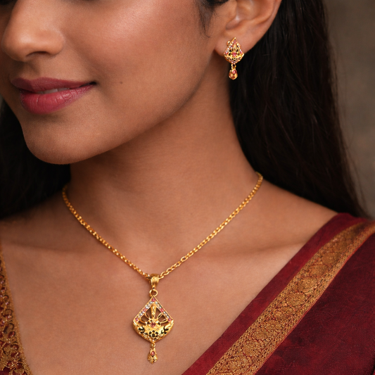 RajNandini Gold Plated Pendant