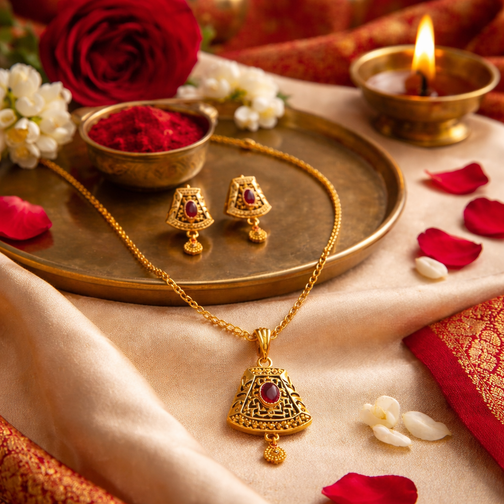 SwarnaShree Gold Plated Pendant