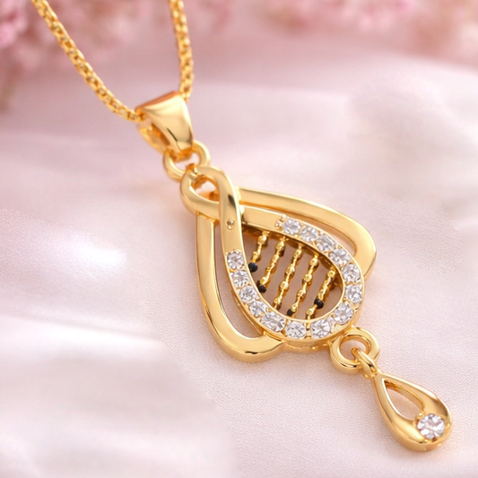 KanakVasudha Gold Plated Pendant – Classic & Radiant